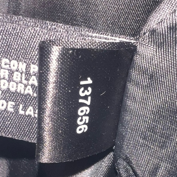 Micheal Kors Faux Leather Floral Jacket-Black&White - Picture 10 of 11